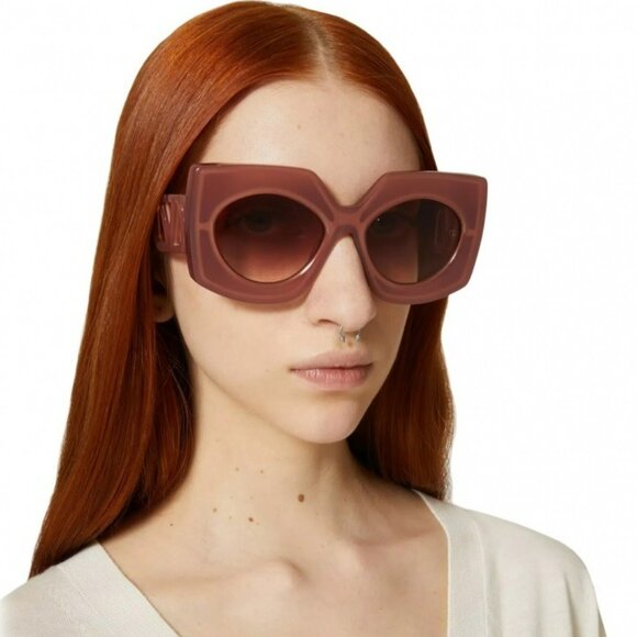 Valentino Women BRAND NEW Sunglasses Titanium Pink Gold Rose  display picture 3